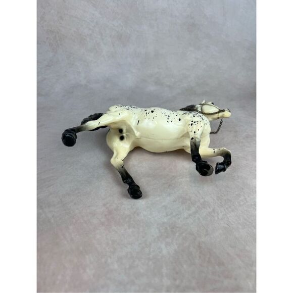 Vintage Breyer Glossy Western Prancing Horse #115 Cheyenne Leopard Appaloosa ‘63 - Picture 13 of 13
